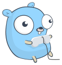 Golang gopher with a game controller by Egon Elbre